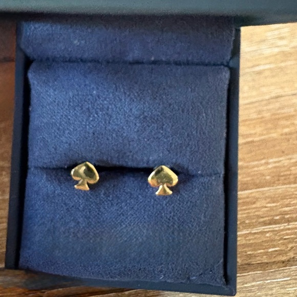 Kate Spade Gold and Pink Stud Earrings - Picture 3 of 4